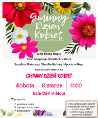 zaproszenie na Gminny Dzień Kobiet